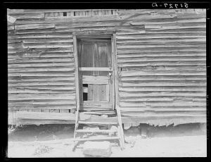 Front of old Negro school house. Greene County, Georgia