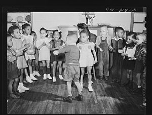 [Untitled photo, possibly related to: Atlanta University, Atlanta, Georgia. Nursery children]