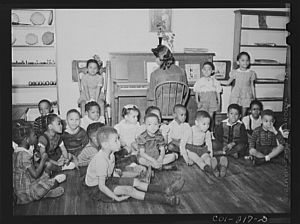 [Untitled photo, possibly related to: Atlanta University, Atlanta, Georgia. Nursery children]