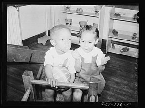 [Untitled photo, possibly related to: Atlanta University, Atlanta, Georgia. Nursery children]