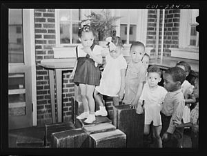 [Untitled photo, possibly related to: Atlanta University, Atlanta, Georgia. Nursery children]