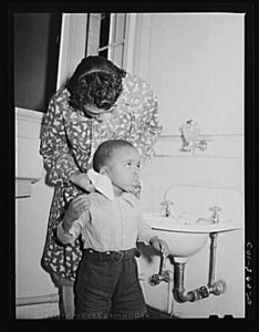 Atlanta University, Atlanta, Georgia. Child in nursery