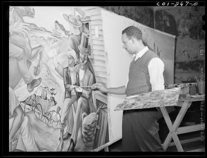 Atlanta University, Atlanta, Georgia. The painter Hale Woodruff