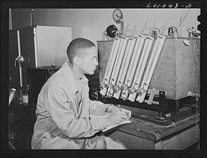 Atlanta University, Atlanta, Georgia. Chemistry student