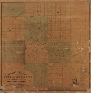 Vincent's subdivision map of the city of Atlanta, Dekalb County, state of Georgia : showing all the lots, blocks, sections, &c.