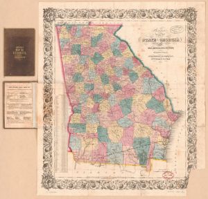 Bonner's pocket map of the state of Georgia