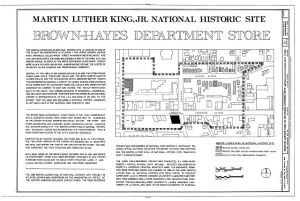 Martin Luther King, Jr. National Historic Site, Brown-Hayes Department Store, 461-467 Edgewood Avenue Northeast, Atlanta, Fulton County, GA