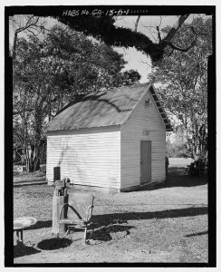 Railey-Hall, Smokehouse, State Highway 3/U.S. Highway 19 at Croxton Cross Road, Sumter, Sumter County, GA