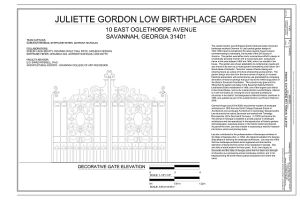 Juliette Gordon Low Birthplace, Garden, 10 East Oglethorpe Avenue, Savannah, Chatham County, GA