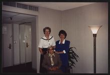 [Rosa Parks with Jane Gunter, Director of Family Life Ministries, East Point, Georgia (standing left), who was on the bus when Parks was arrested in 1955 and Marie Ragghianti (right)] [graphic].
