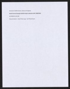 Documentation -- Color Photo Logs -- Carl Fleischhauer