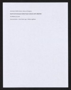 Documentation -- Color Photo Logs -- William Lightfoot