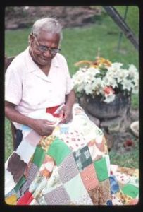Leola Lippitt, quilting, Alapaha, Georgia