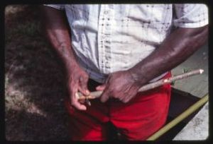 Whistle-making; Georgia Agrirama, Tifton, Georgia