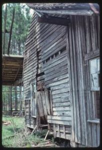 Raymond Green and log house, Ocilla, Georgia
