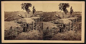 Rebel lines N.W. of the city, between the W. & A. R.R. and Peach Tree Street, Atlanta, Ga., Nov. 1864