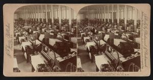 Weaving room, cotton mill, Augusta, Ga., U.S.A.