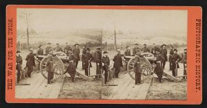 Maj. Gen. Sherman and staff This view was taken in the trenches before Atlanta, Ga.