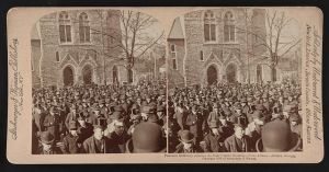 President McKinley entering the State Capitol Building--Peace Jubilee--Atlanta, Georgia