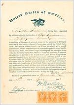 Loyalty oath, Georgia civil service appointment, Glynn County, 1854