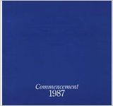 1987 Commencement Program