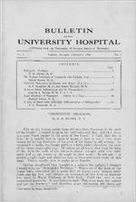 Bulletin of the University Hospital [Vol. 2, No. 5]