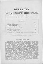 Bulletin of the University Hospital [Vol. 2, No. 6]