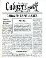 The Cadaver, 1974 Dec, Vol. 29, No. 4