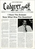 The Cadaver, 1982 May 26, Vol. 36, No. 8