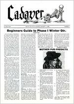 The Cadaver, 1985 February, Vol. 39, No. 4