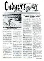 The Cadaver, 1985 October, Vol. 40, No. 1