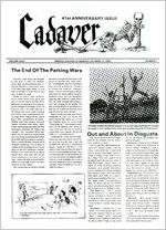 The Cadaver, 1986 October, Vol. 41, No. 1