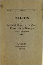 Bulletin of the Medical Department of the University of Georgia