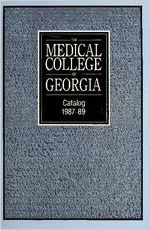 Medical College of Georgia Catalog, 1987-1989