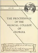 The Proceedings of the Medical College of Georgia, 1952 July