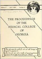 The Proceedings of the Medical College of Georgia, 1957 July