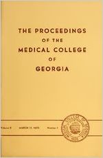 The Proceedings of the Medical College of Georgia, 1958 March