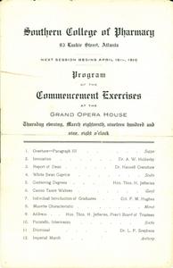 Commencement Program, 1909