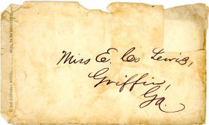 Letter to Chloe Lewis, March 27, 1863