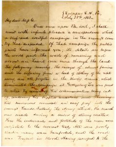Letter to Chloe Lewis, July 28, 1863