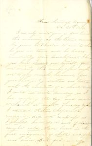 Letter to Eugene Mitchell from Chloe Lewis, Oct. 20, 1866