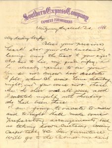 Letter to Chloe Mitchell, March 30, 1868