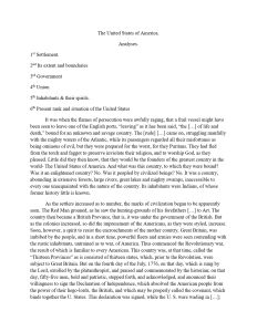 Schoolwork: The United States of America