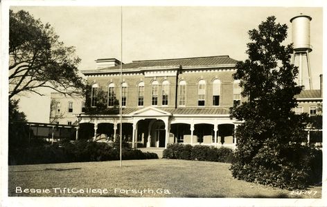 Ponder Hall postcard, Tift College, Forsyth, Georgia