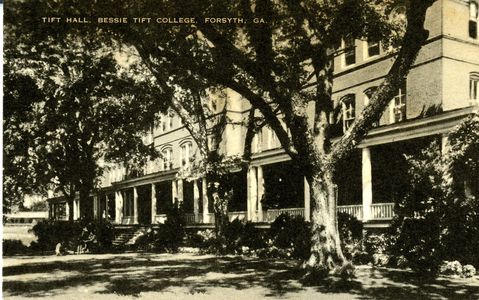 Tift Hall postcard, Tift College, Forsyth, Georgia