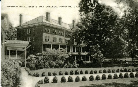 Upshaw Hall postcard, Tift College, Forsyth, Georgia
