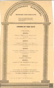 Commencement Exercises, 1846