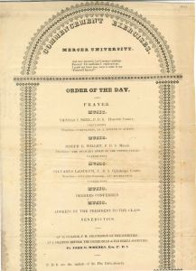 Commencement Exercises, 1846 (copy 2)