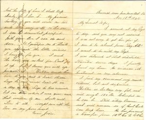 Letter to Charlotte Carson - November 18, 1864