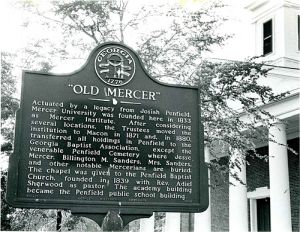 Old Mercer sign at Penfield